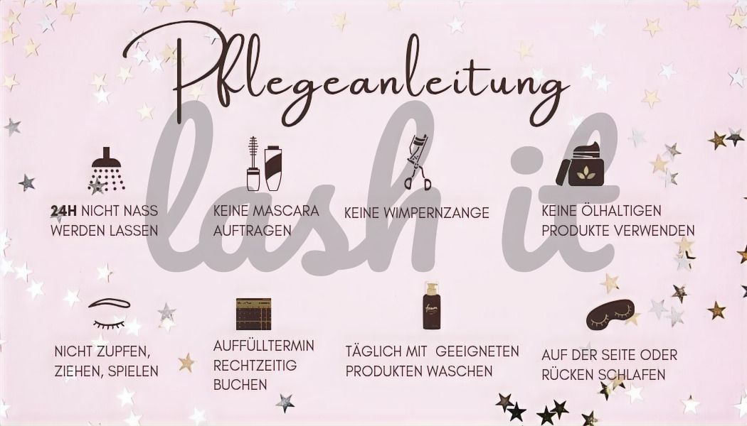 Wimpernpflege Kunden Card