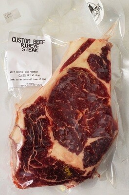 Rib Eye Steak - 3 pounds + 2 pounds of ground beef