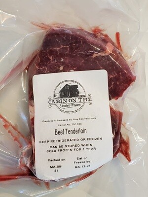 Tenderloin Steak - 3 pounds (aka filet mignon) + 2 pounds of ground beef