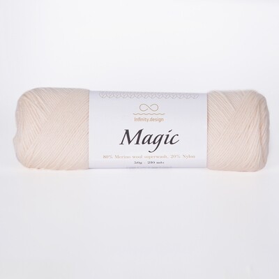 Magic (80% мериносовая шерсть superwash, 20% нейлон) 210м/50гр