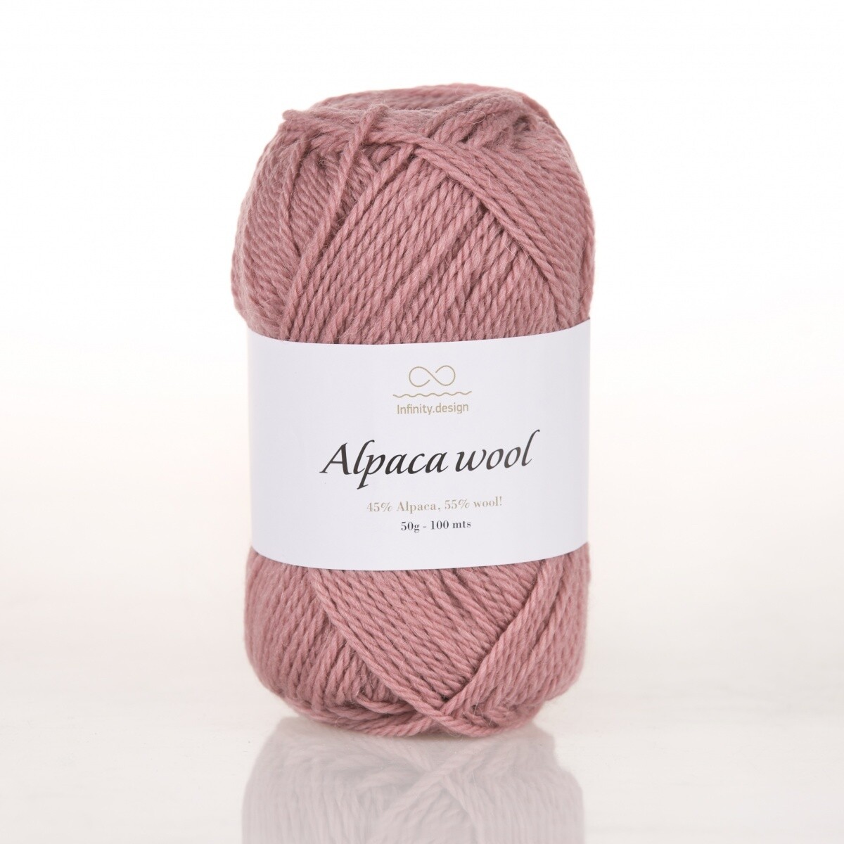 Alpaca wool (4042/Пыльная роза)