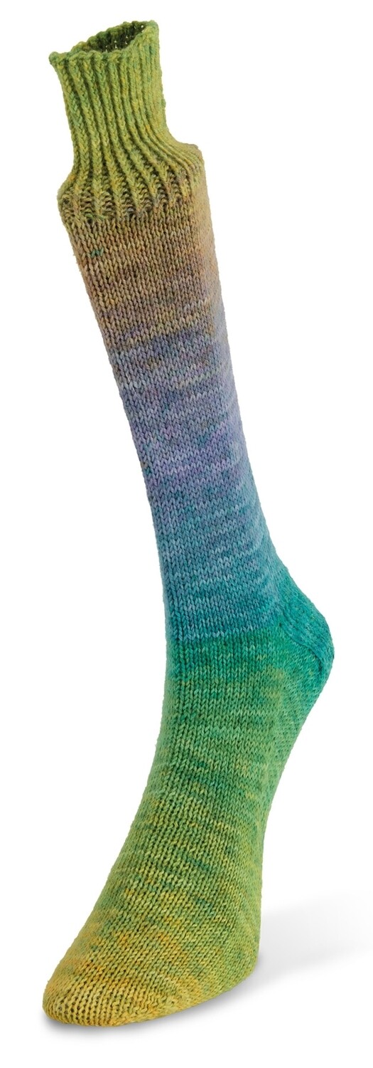Watercolor sock (100/Альпийские луга)