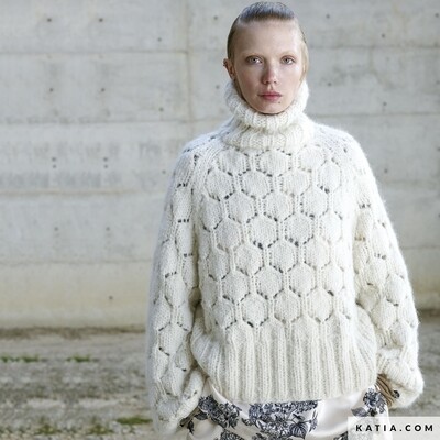 Описание свитера Soffiato из журнала Katia Concept 13