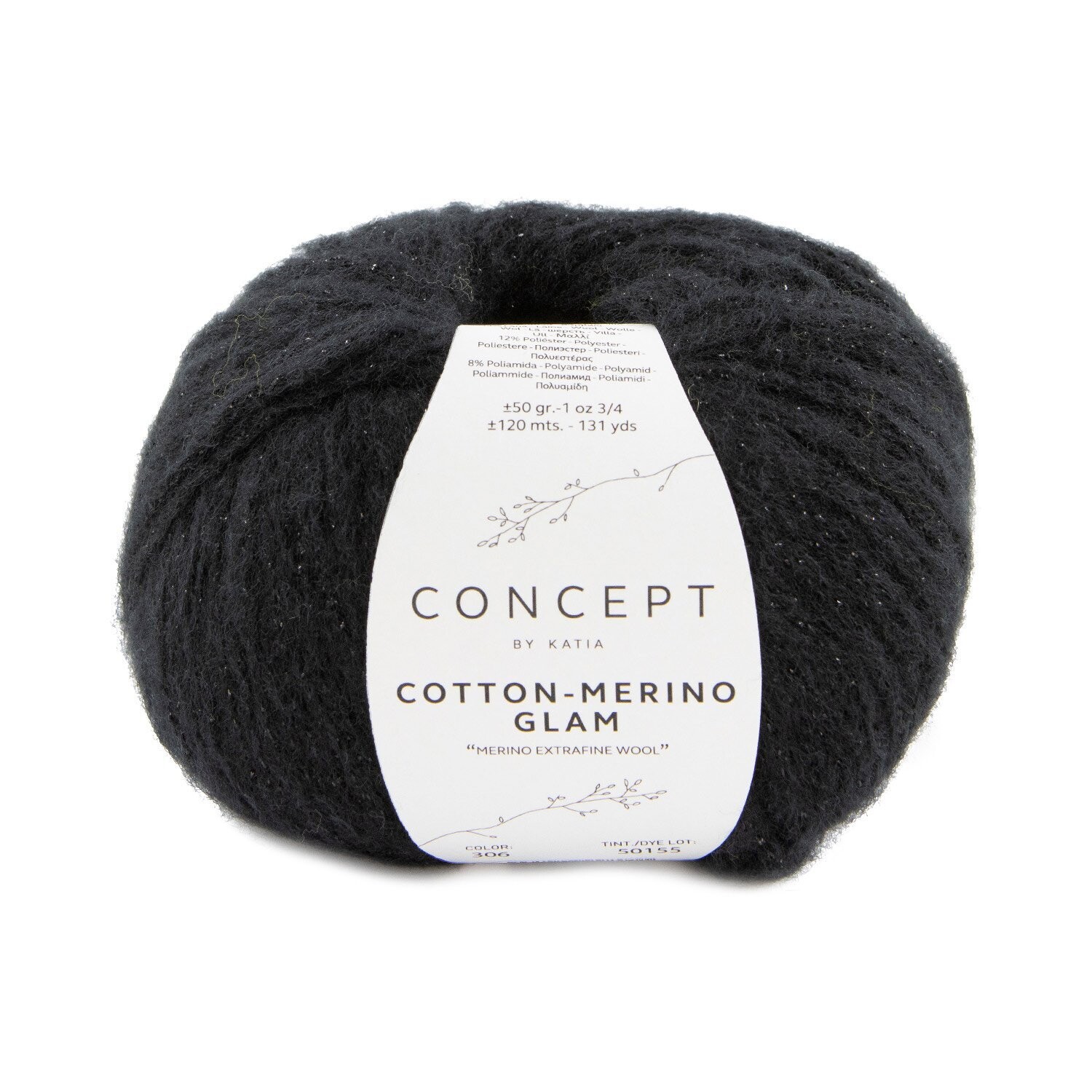 Cotton Merino GLAM (306/черный)