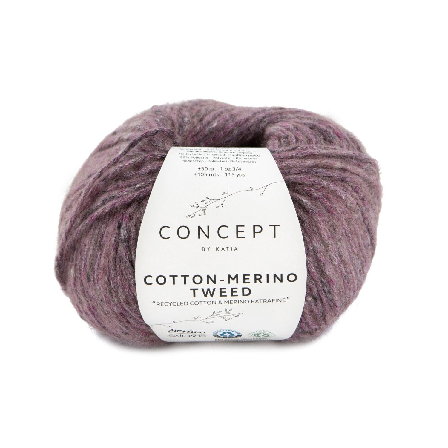 Cotton Merino Tweed (509/вереск)