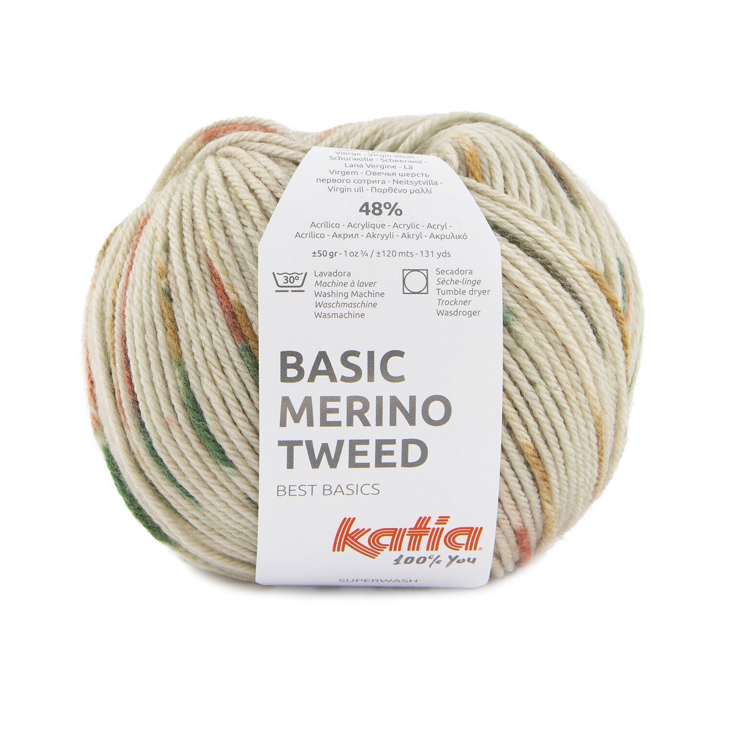 Basic Merino Tweed (402/камень серо-коричневый-ржавчина)