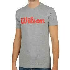 Wilson Tshirt Script Cotton grau