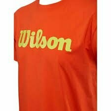 Wilson Tshirt Script Cotton orange