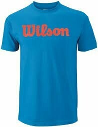 Wilson Tshirt Script Cotton Blau