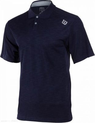 Wilson M Textured Polo - Navy - M Wilson M Textured Polo - Navy - M