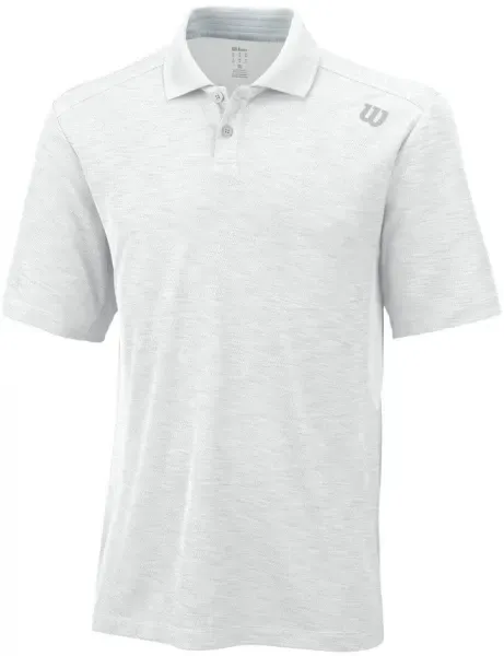 Wilson M Textured Polo - White - M