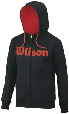 Wilson Script Cotton FZ Hoody - S Wilson Script Cotton FZ Hoody - S