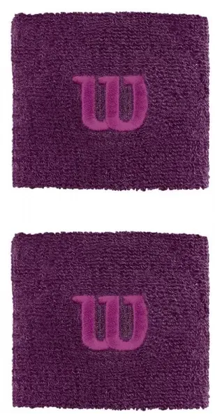 Wilson Schweißband 2er Pack - purple/berry