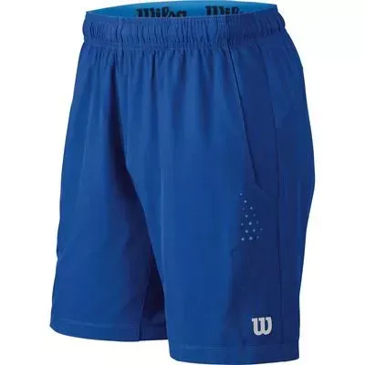 Wilson Mens Performance Stretch Woven 8" Shorts - Blue - M