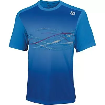 Wilson Mens Soundwave Print Crew - S Wilson Mens Soundwave Print Crew - S