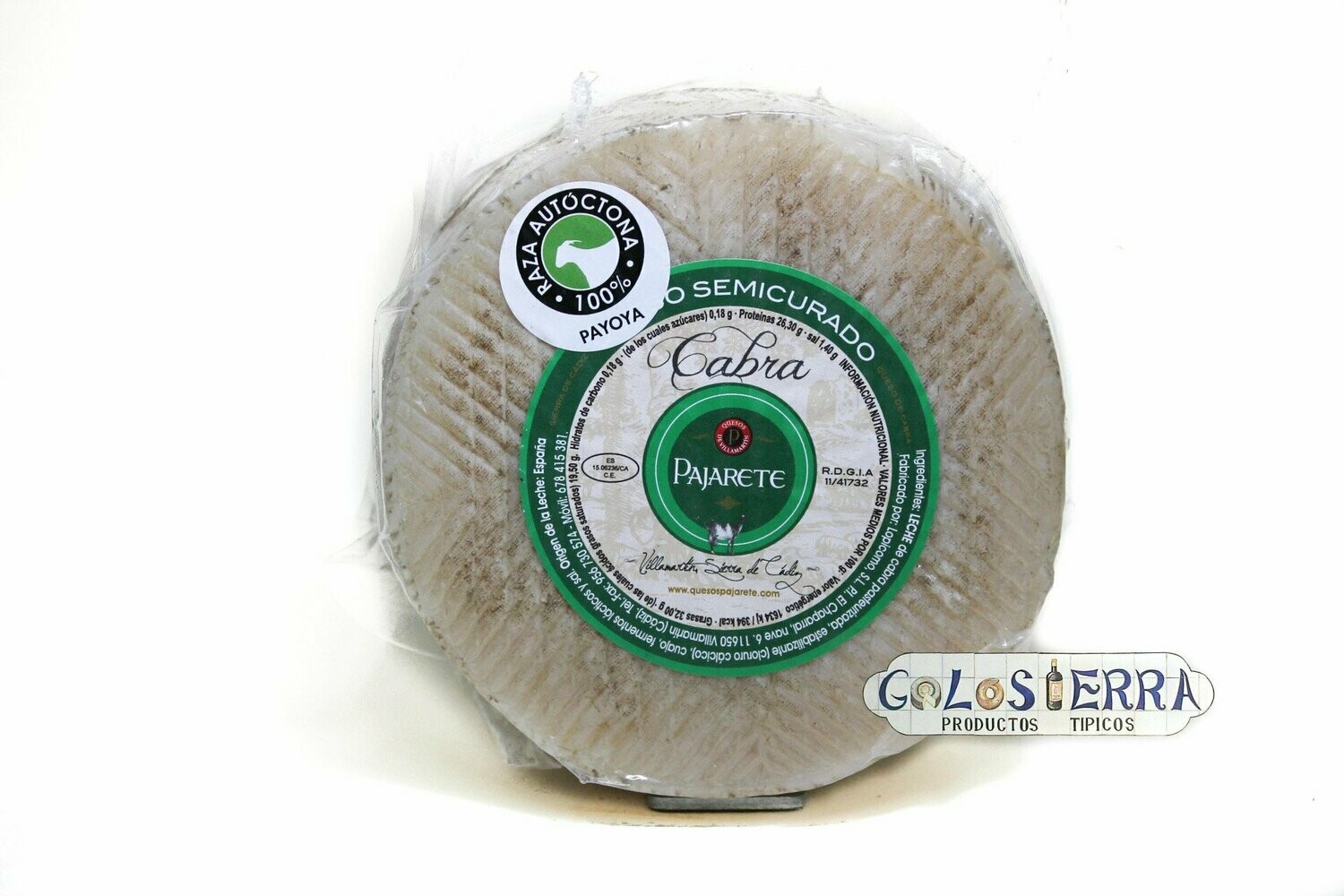 Queso Pajarete Semicurado de Cabra Payoya