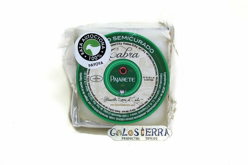 Queso Trozo Pajarete Semicurado de Cabra Payoya