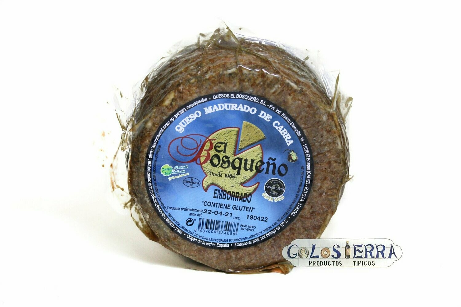 Queso El Bosqueño Curado en Salvado de Trigo (Emborrado) de Cabra Payoya