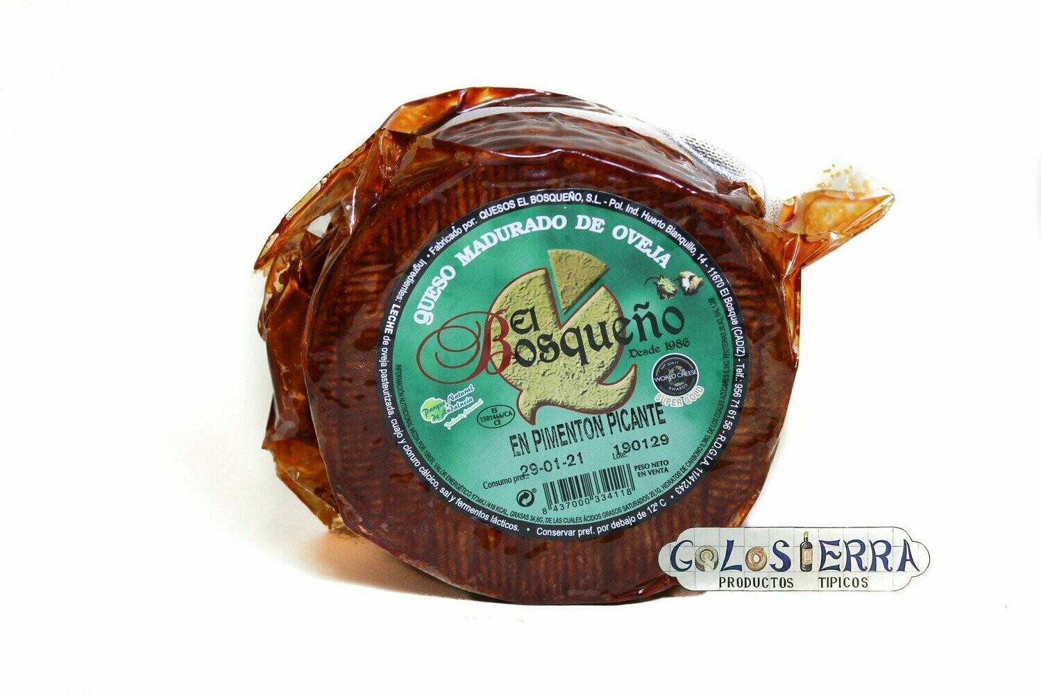 Queso El Bosqueño al Pimentón de Oveja