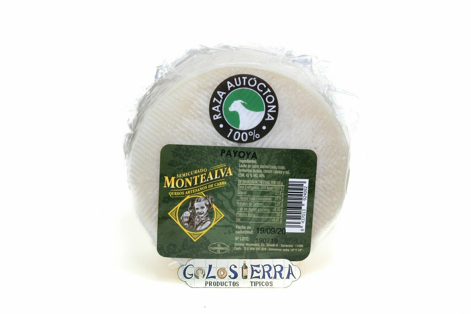 Queso Montealva Semicurado de Cabra Payoya
