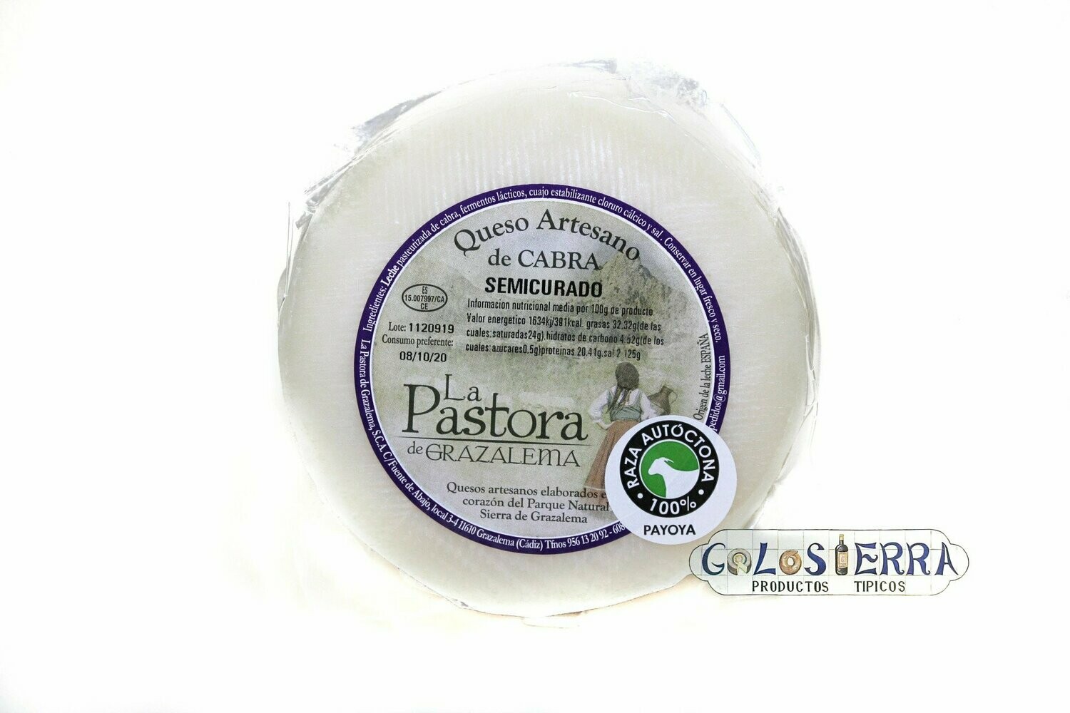 Queso La Pastora Semicurado de Cabra Payoya