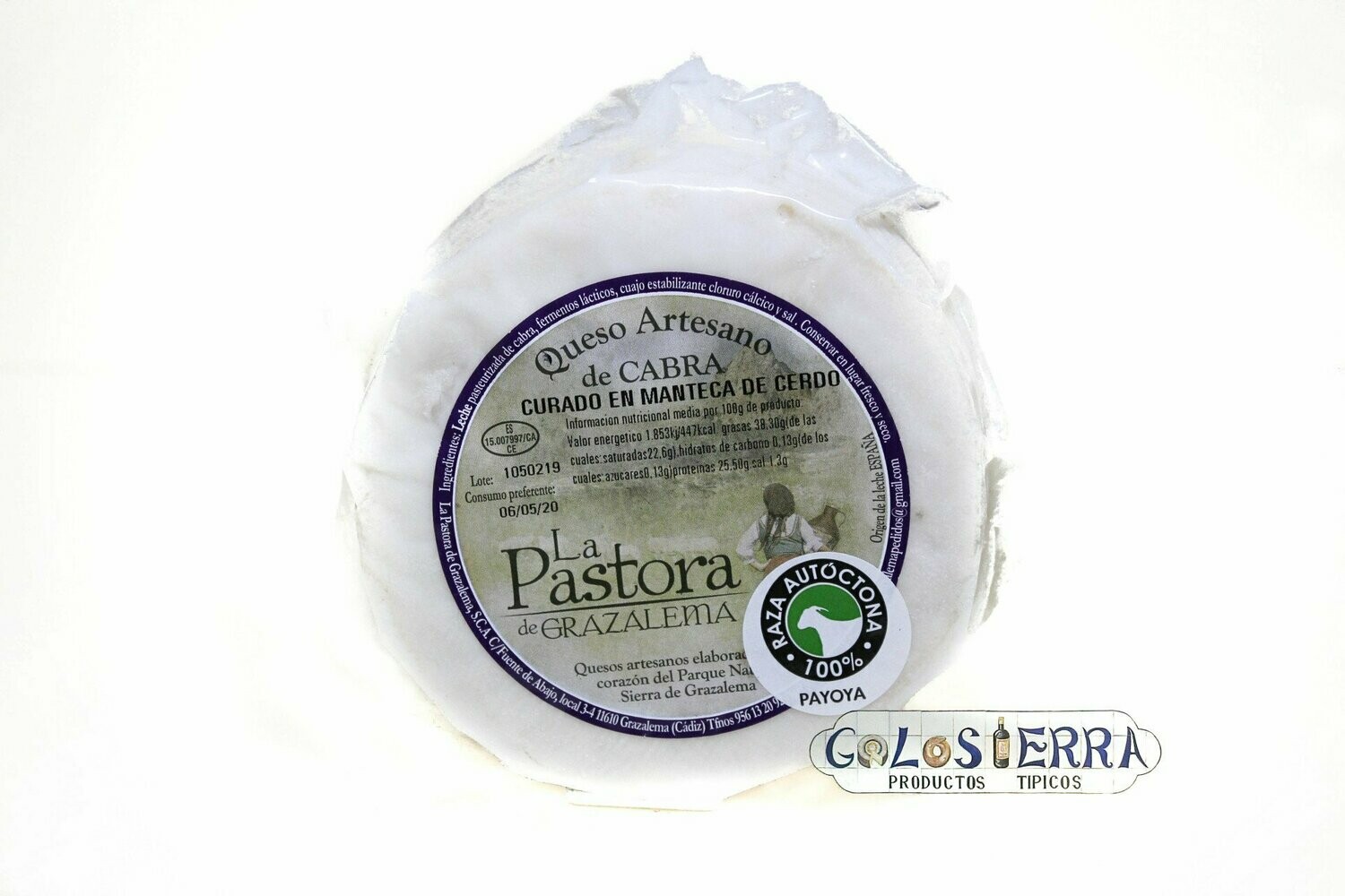 Queso La Pastora Curado en Manteca Ibérica de Cabra Payoya