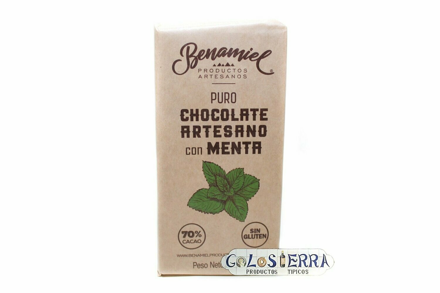 Chocolate Negro Puro con Menta 70% Cacao