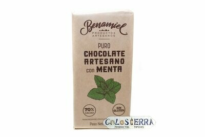 Chocolate Negro Puro con Menta 70% Cacao