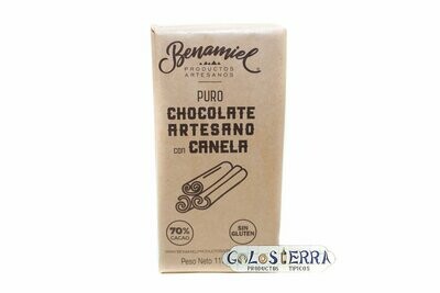 Chocolate Negro Puro con Canela 70% Cacao
