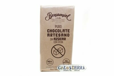 Chocolate Negro Puro Sin Azúcar 70% Cacao