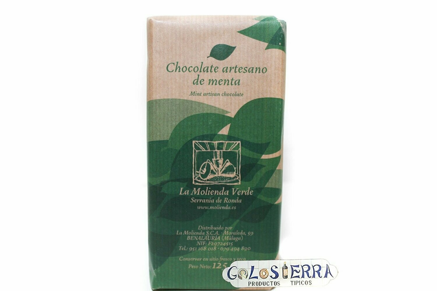 Chocolate Negro Puro con Menta 70% Cacao