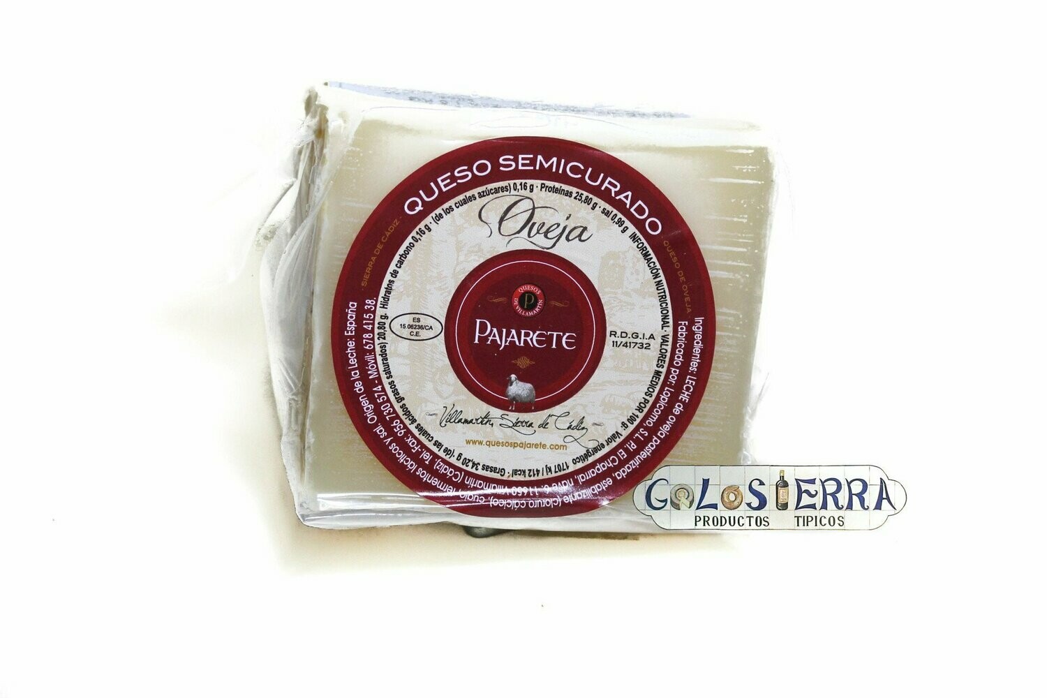 Queso Trozo Pajarete Semicurado de Oveja Queso Trozo Pajarete Semicurado de Oveja
