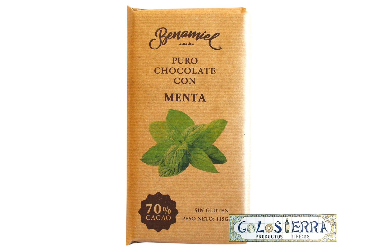 Chocolate Negro Puro con Menta 70% Cacao
