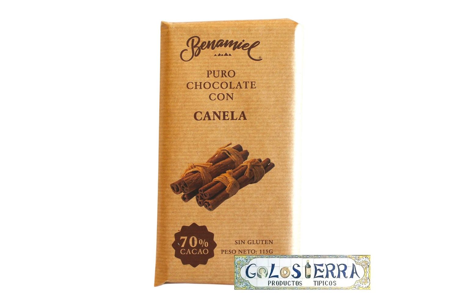 Chocolate Negro Puro con Canela 70% Cacao