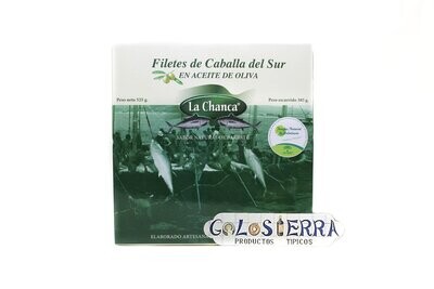 Lata Filetes de Caballa en Aceite de Oliva 525gr Lata Filetes de Caballa en Aceite de Oliva 525gr