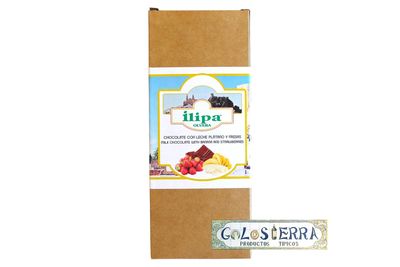 Chocolate con Leche de Plátano y Fresas Chocolate con Leche de Plátano y Fresas