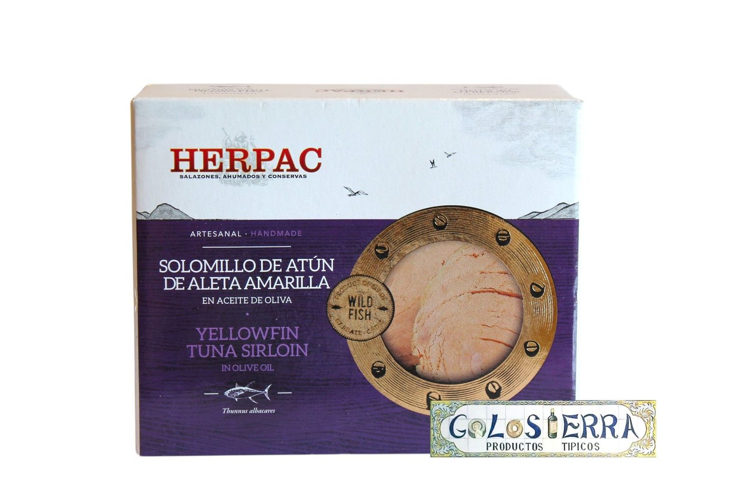 Lata solomillo de atún de aleta amarilla Herpac