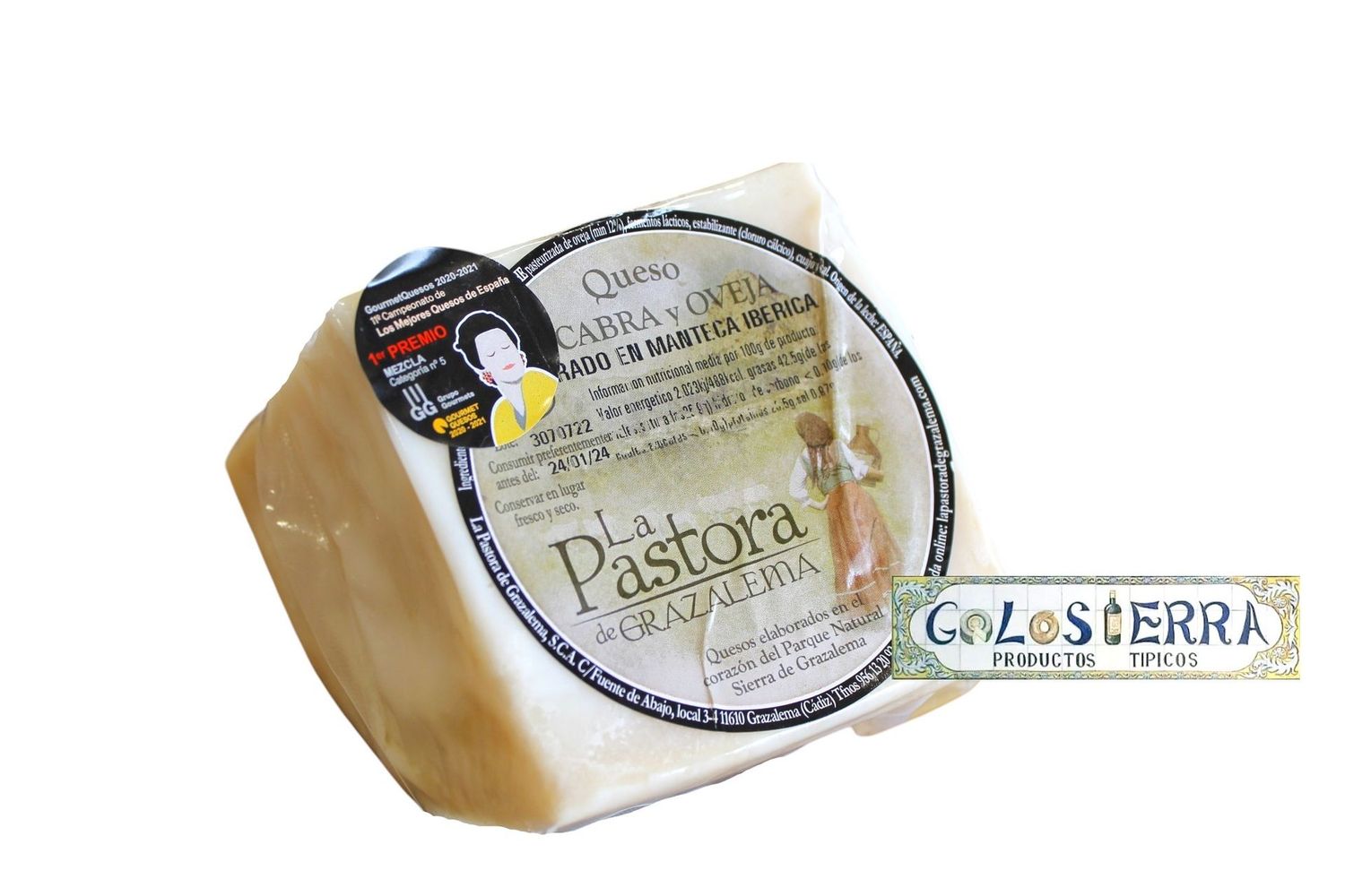 Queso La Pastora curado mezcla en manteca ibérica trozo