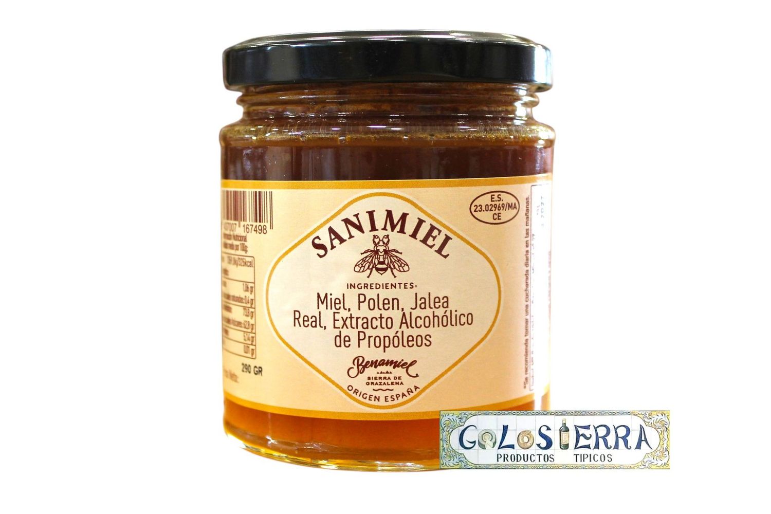 SANIMIEL: Miel, polen, jalea real y extracto de propóleos