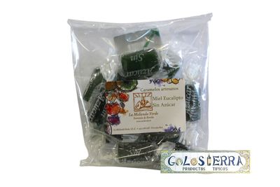 Caramelos sin azúcar de miel y eucalipto
