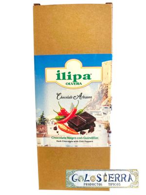 Chocolate negro con guindillas (Sin gluten) Chocolate negro con guindillas (Sin gluten)