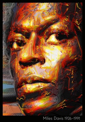 Miles Davis, poster (2016)