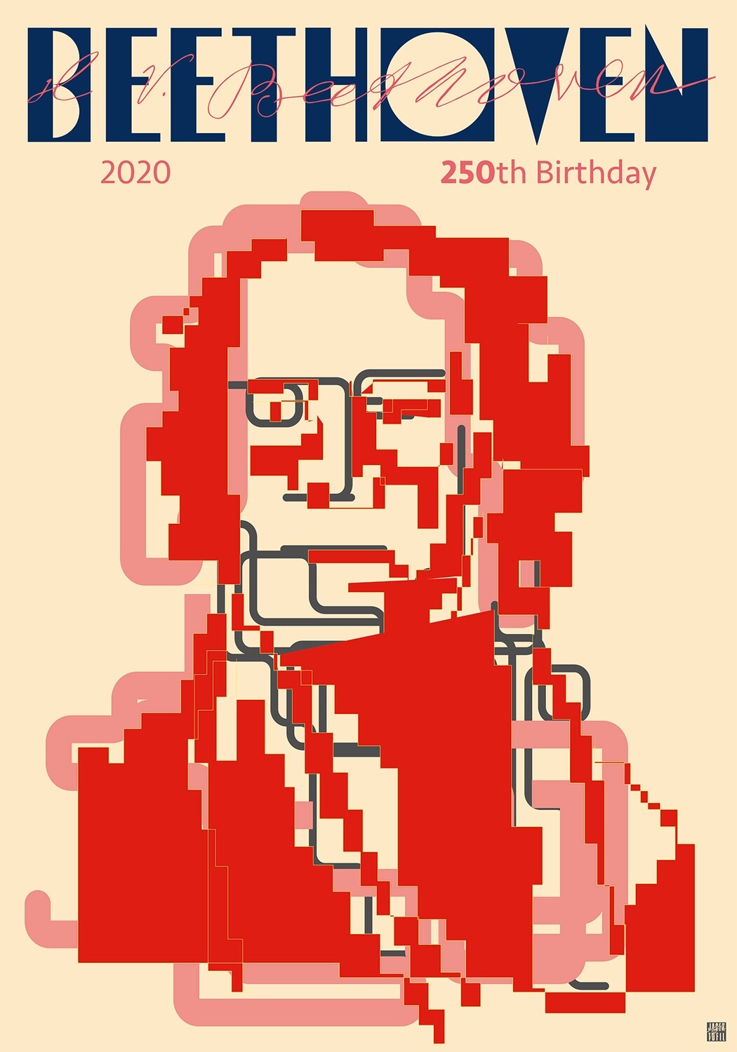 Ludwig Van Beethoven, 1770–1827, 250th Anniversary of Beethoven’s birth, poster 1