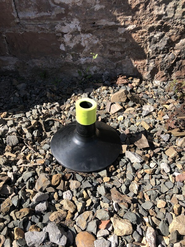 Rubber Heavy Base Run Mat ( Chuk Calls It A Tango Mat)  Pole Holder X4