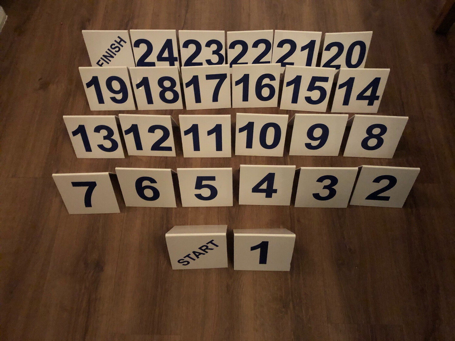 Number Sets 1-24 Plus Start And Finish Or Choose Extras From Drop Down Box Up To As Many As You Like