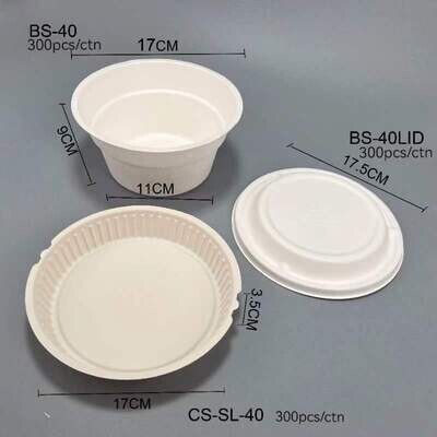 Bowl:BS-40 Separate lid:CS-40-SL;日式拉麵碗＋分隔＋分蓋 300 sets (每箱獨立包裝) 出貨共三箱