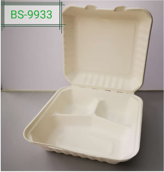 BS- 9933 - 9吋3格正方鎖盒 (300 pcs)