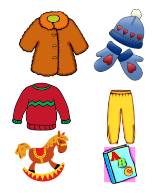 $85 – buys a jacket/coat, gloves/mittens, a hat, clothing (sweater/sweatshirt, sweat pants/ leggings) and a toy/book