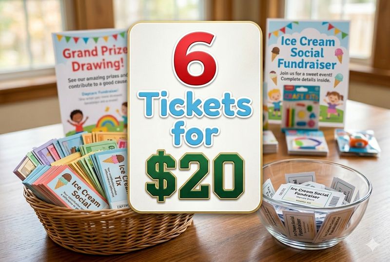 Any 6 Raffle Tickets for $20