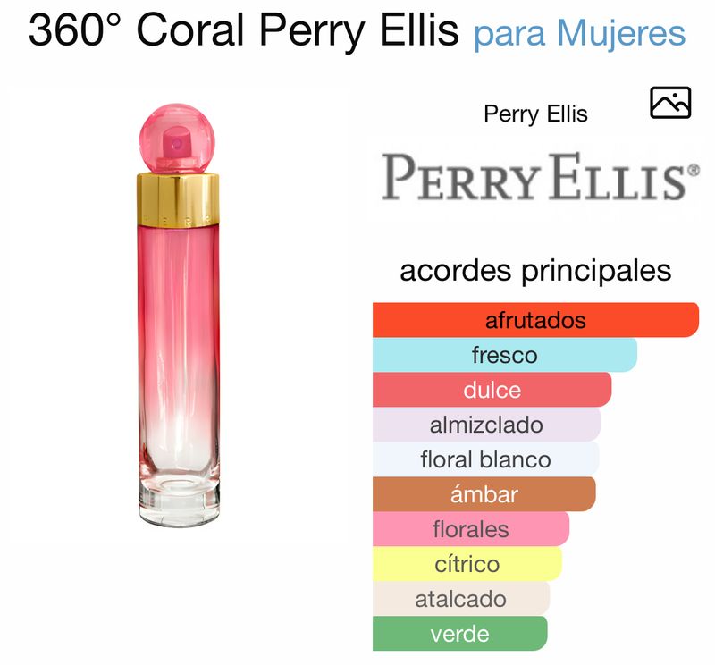 Perry Ellis 360º Coral EDP  200 ml